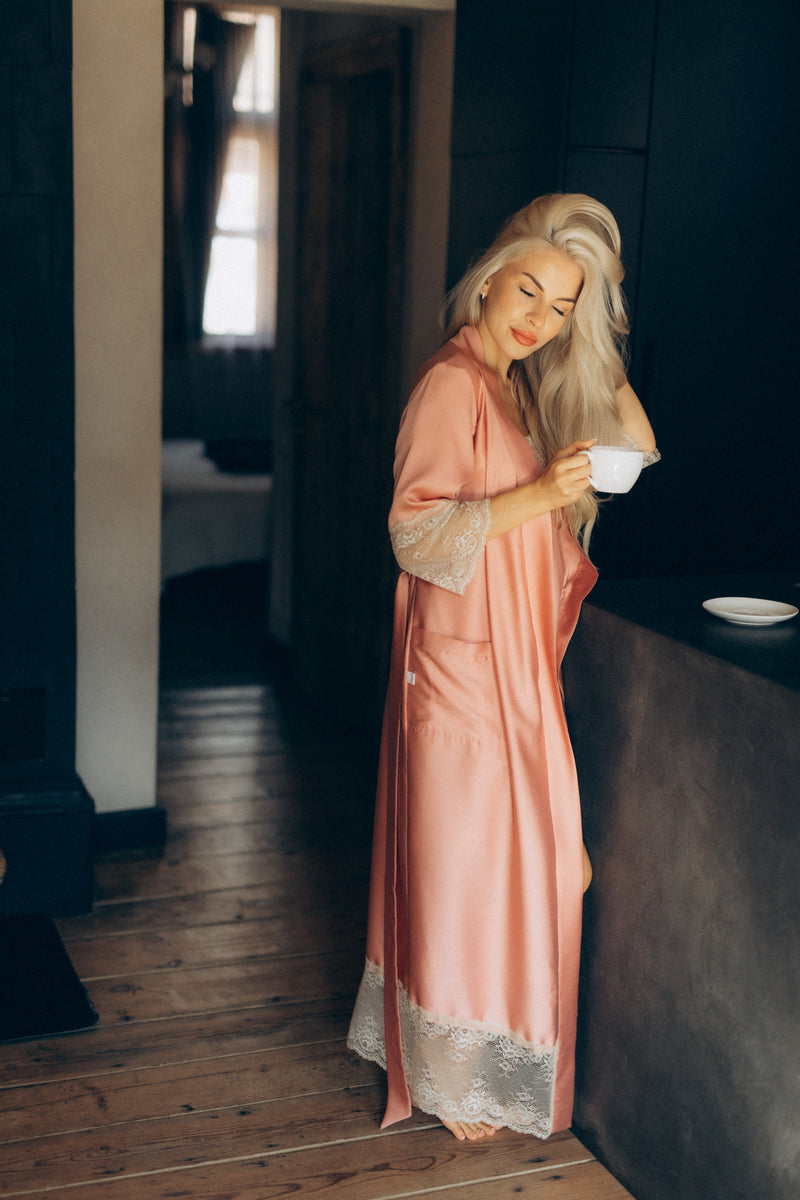 Women's long robe: ROSA & LATTE  Long