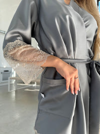 Women's robe: GRAY & LATTE Full