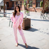 Women's long-pajama: PINK no lace & long sleeve set