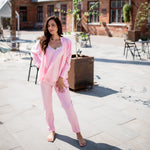 Women's long-pajama “PINK_no lace" longsleeve set