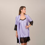 Women's nightgown "PURPLE&BLACKscrolls_ROLL"-ZIGZAG FACTORY SLEAPWEAR, nightie2