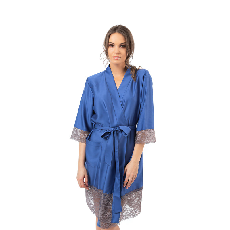 Women's robe “BLUE&GRAY"